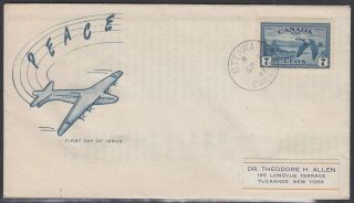 Canada Scott C9 Fdc - 1946 Airmail Issue