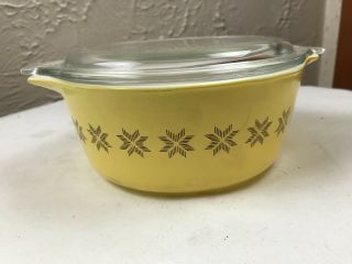 Vintage Pyrex Town & Country Mixing Casserole Bowl Dish With Lid - 1 1/2 " Pt Usa