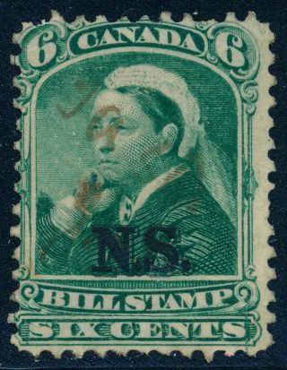 Nsb7 Canada,  Nova Scotia Bill Stamp 1868