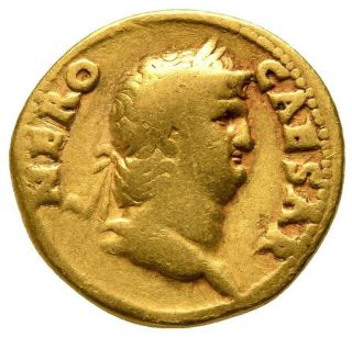Nero (AD 54 - 68) Roman AV gold aureus coin Colossus RIC 46 NGC certified 3