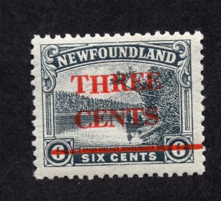 Newfoundland 160 3 Cent On 6 Cent Grey Black Overprinted Issue Mnh