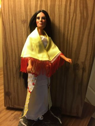 Vintage Mego Cher Doll With Outfit " Vagabond "
