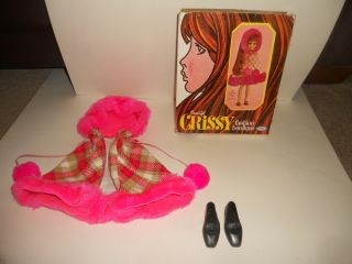 Vintage Ideal Crissy Fashion Boutique Plaid & Pink Coat With Shoes Box 2