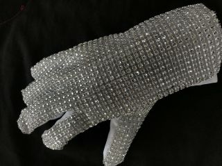 Mj Michael Jackson Handmade Billie Jean Glove For Right Hand Cos Gift