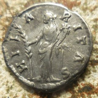 Near Ef For Type Faustina Junior Ar Denarius.  Rome,  Ad 161 - 175.  Hilaritas
