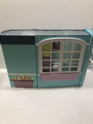 Barbie " My House " Portable Fold Up Doll House 2007 Very Easy Storage