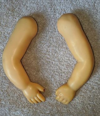 Vintage 16 " Tall Hard Plastic Terri Lee Doll Parts Left And Right Arm Only
