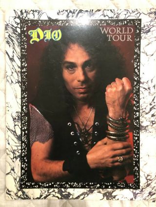 Ronnie James Dio 1985 Sacred Heart World Tour Concert Program Book