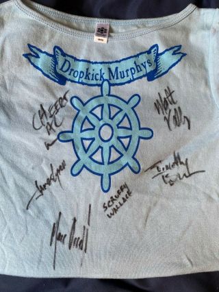 Signed Dropkick Murphys Shirt