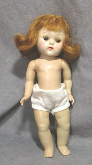 Vintage Vogue Ginny Doll - Strung - Brown Eyes - Red Flip Hair