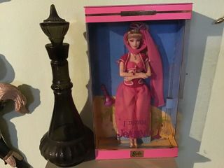 Jeannie From I Dream Of Jeannie 2001 Barbie Doll And Vintage Decanter