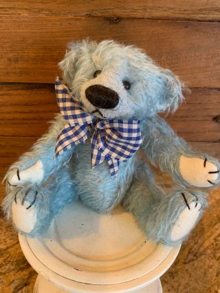 Deb Canham Little Blue 149 Of 500 Le Jointed Bigger Mohair Bear Mwt