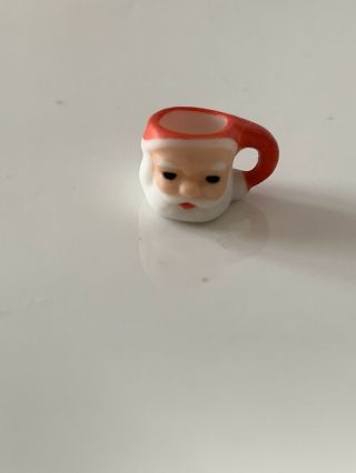 Vintage Carol Pongracic Santa Claus Mug Artisan Dollhouse Miniature 1:12