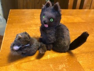 American Girl Doll Kirsten Cats Kitten Fur Animals Made In West Germany