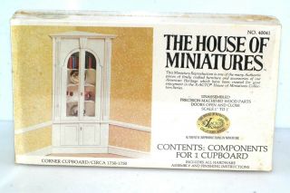 The House Of Miniatures Cupboard White Dollhouse Furniture