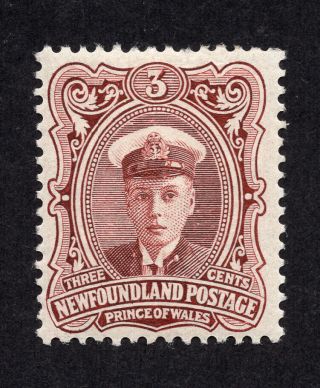 Newfoundland 106 3 Cent Red Brown Prince Of Wales Royal Family Issue Mh
