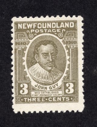 Newfoundland 89 3 Cent Brown Olive John Guy John Guy Issue Mh