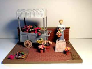 Dollhouse Miniature Room Box Artisan Flower Market Courtyard Sue Utley?