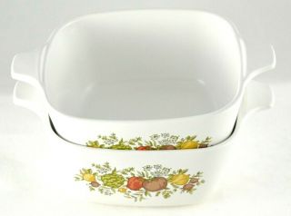 2 Corning Ware Spice Of Life Personal Casserole 2 - 3/4 Cups P - 43 - B Vegetable Usa