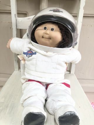 Vintage Cabbage Patch Kid Young Astronaut Girl Brown Hair,  Brown Eyes 1986