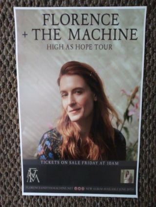 Florence And The Machine 2018 Promo Tour Concert Poster Lp