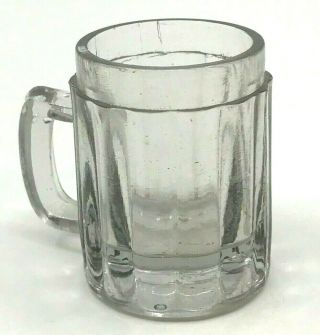 Vintage Glass Miniature Beer Mug Shot Glass Toothpick Holder 2 " Clear [13]