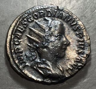 Ancient Rome Gordian Iii 238 - 244 Ad Silver Antoninianus Rome A213
