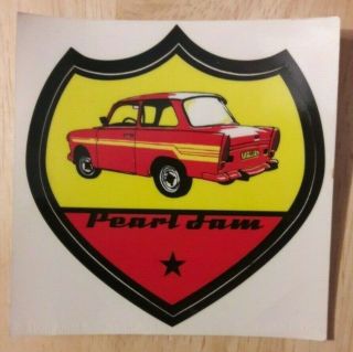 Pearl Jam Tour Sticker Yield Tour Eddie Vedder Authentic From Tour