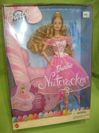 2001 Barbie In The Nutcracker 50792 Sugarplum Princess W/ Magic Dance Stand Nrfb