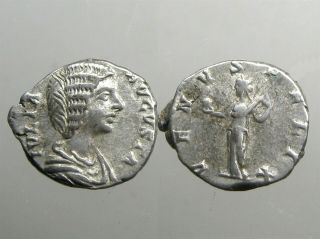 Julia Domna Silver Denarius_venus Standing_mother Of Caracalla & Geta
