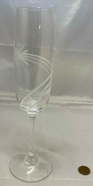 Waterford Marquis Crystal Flute / Champagne Glass Millennium 2000 9 " Tall