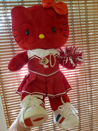 Build A Bear Red Hello Kitty 17 " Limited Edition Red Hearts Valentine.