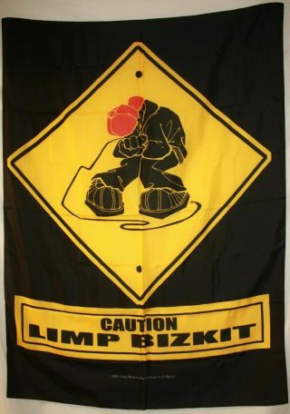 Limp Bizkit Fred Durst Caution Cloth Textile Poster Flag Banner 30 " X 40 "
