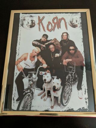 Framed 8x10 " Color Poster Korn Band 1999