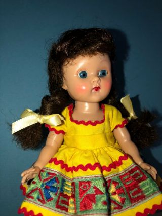 Vintage Vogue Ginny Doll In Her 1956 Medford Tagged Tiny Miss Dress