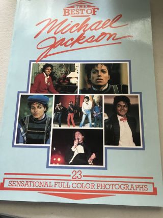 1984 The Best Of Michael Jackson 23 Sensational Full Color Photographs Book