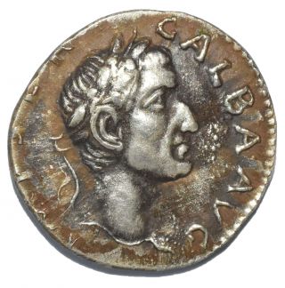 Ar Rare Denarius Galba Roman Empire 68 - 69 Ad Silver Coin Novelty Strike Victory