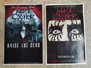 Alice Cooper 11x17 Promo Tour Concert Poster Lp Shirt
