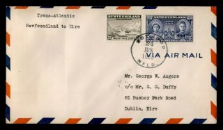 Dr Who 1939 Newfoundland Botwood To Ireland First Flight Air Mail C206133