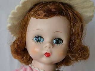 Madame Alexander - kins BKW Auburn Vintage WENDY KINS Doll w/ Pink Gingham Outfit 3