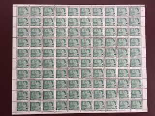 Canadian Stamp Sheet - 1971 7c Centennial Definitive Ut 543 Sheet Of 100 Stamps