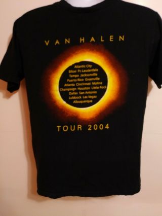Vintage Van Halen 2004 Tour T - shirt 2 Sided Size M Stunning Graphic Tee 3
