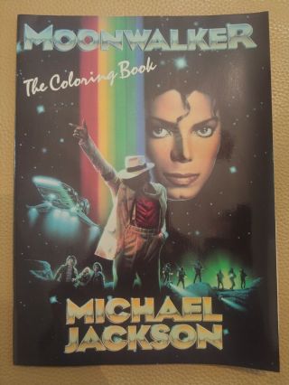 1989 Micheal Jackson Moonwalker The Coloring Book