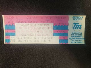 Silverchair Hollywood Palladium Vintage Ticket Stub 2/4/1996