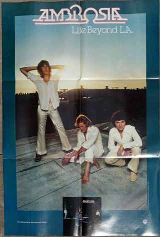 Ambrosia Poster Life Beyond L.  A.  Promo 1978