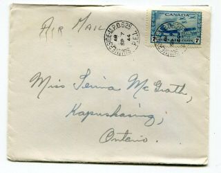 Canada Military - Summerside Pei 1944 Military Post Office Mpo 625 - Cds Cover