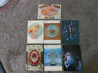 6 Grateful Dead Postcards,  One Jimi Hendrix,  1990,  1992,