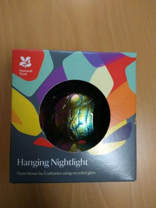 National Trust Hanging Nightlight - Hand Blown Using Recycling Glass