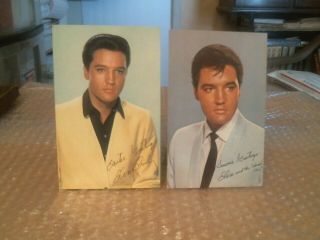 Elvis Presley Vintage Signature Postcards From 1966 And 1967