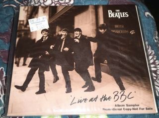 Beatles Live At The Bbc 1994 Apple Sampler Promo Cd Mono,  Fold - Out